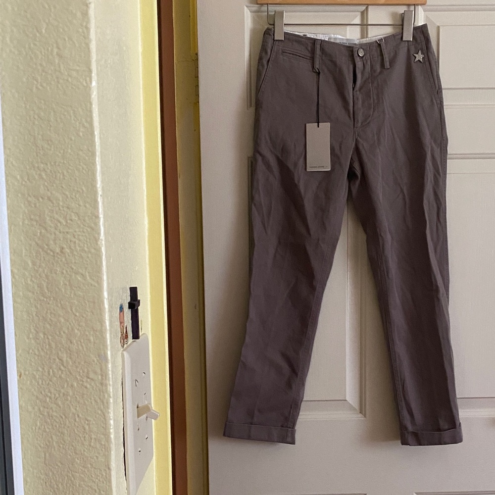 NWT Golden Goose Taupe Ankle Jeans, Size 40